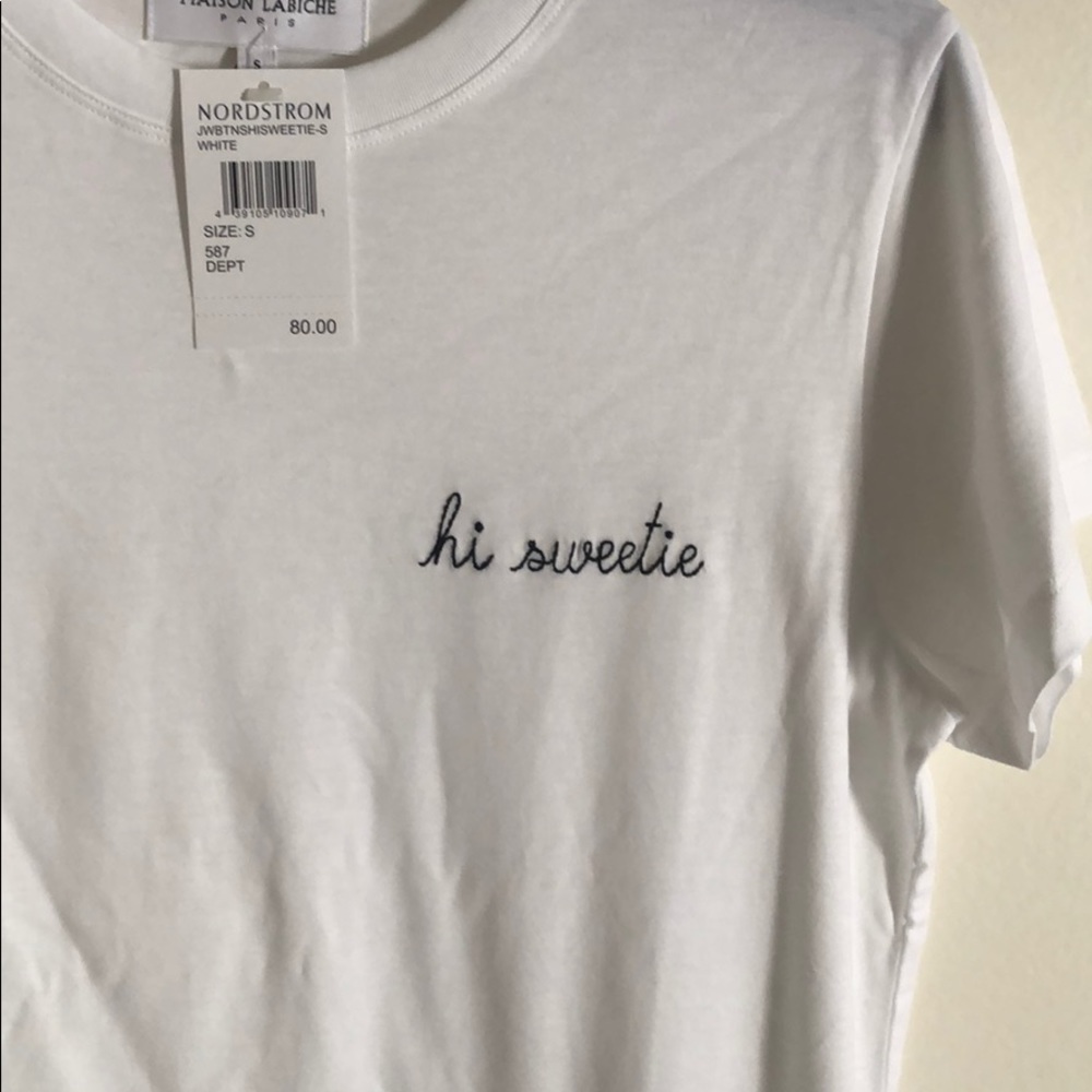 Hi Sweetie White Tee